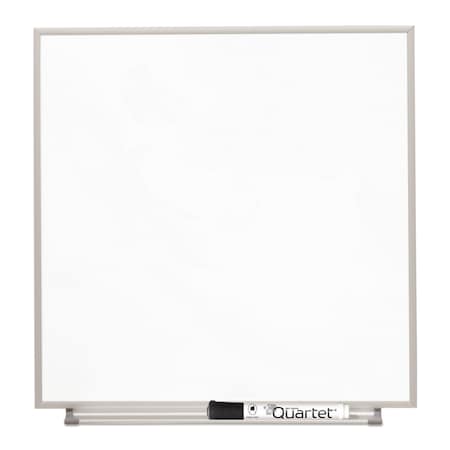 Quartet Magnetic Board, 16"x16", White, Aluminum, Magnetic Dry Erase, 16", 16", Aluminum Frame, White M1616